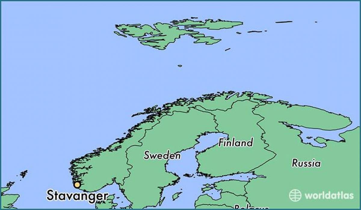 քարտեզ stavanger Նորվեգիա