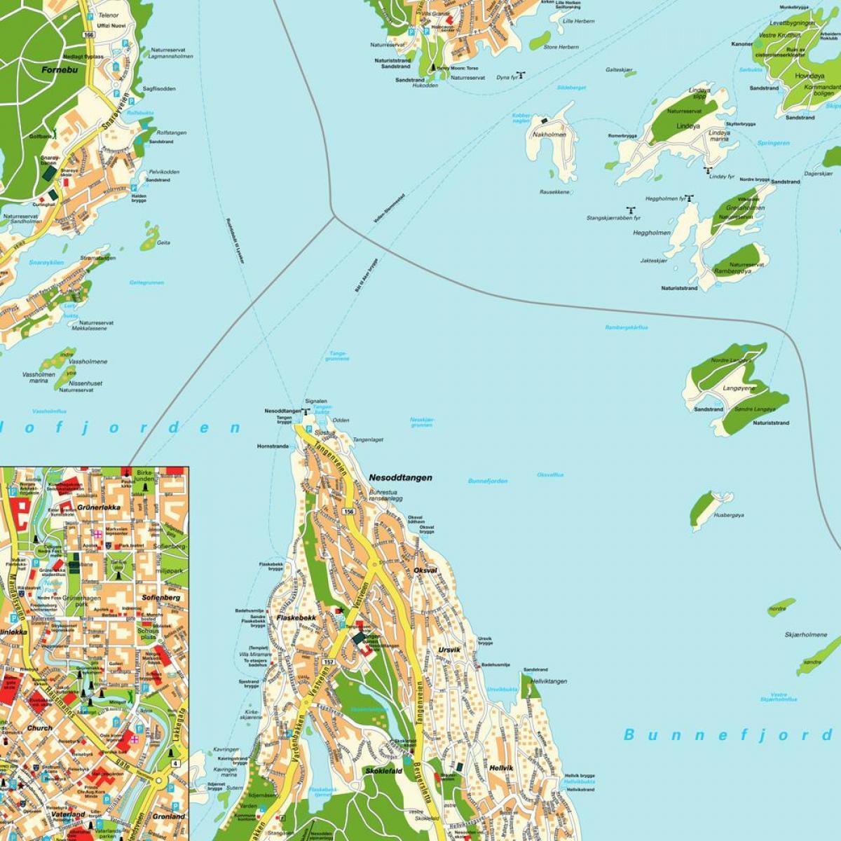 Օսլո, Նորվեգիա աշխարհի քարտեզի վրա