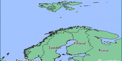 Քարտեզ stavanger Նորվեգիա